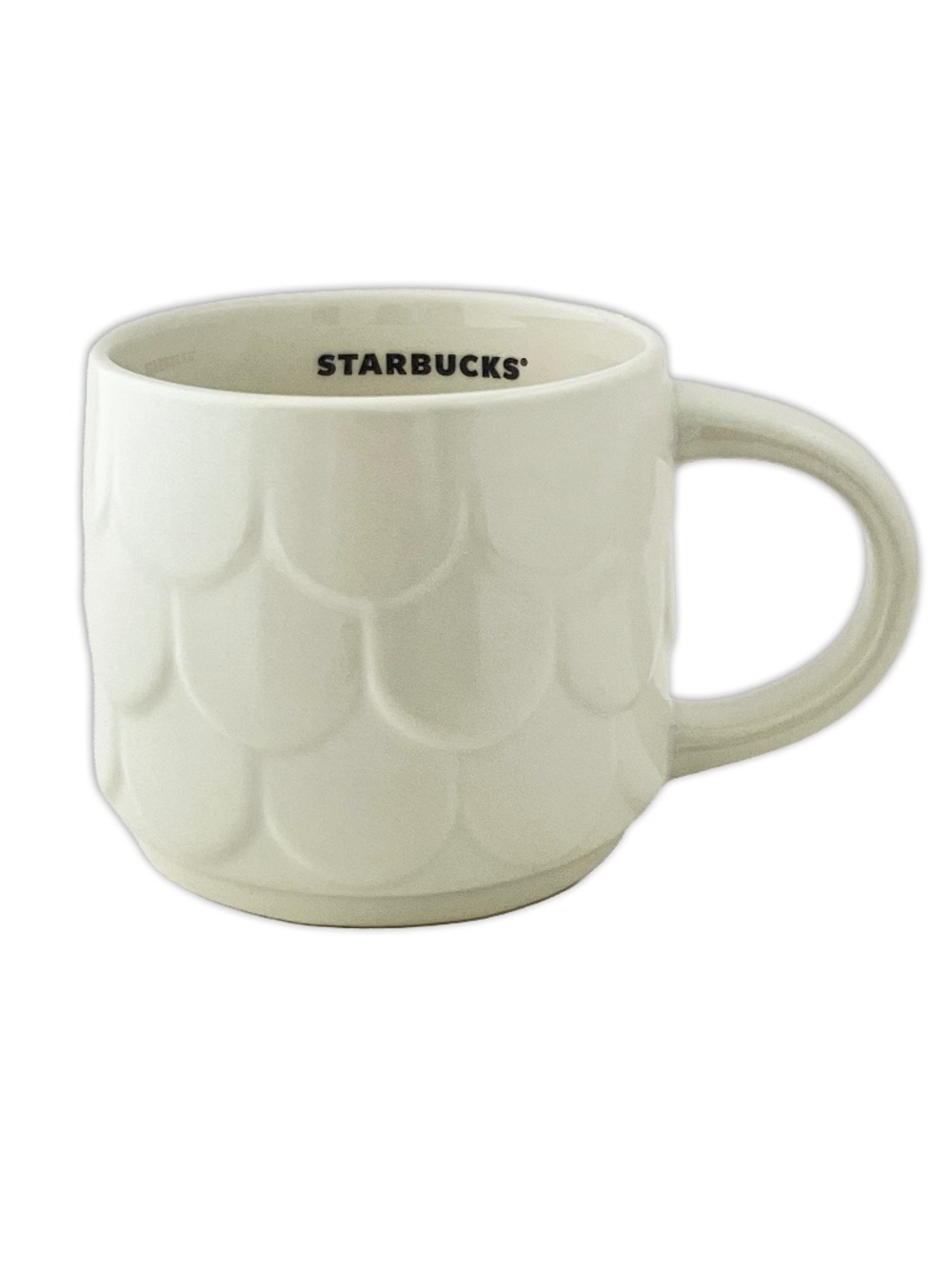 Starbucks Twilight Shimmer Pearlescent White Scales Ceramic Anniversary Mug